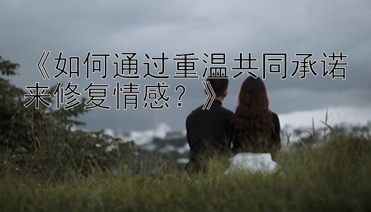 《如何通过重温共同承诺来修复情感？》